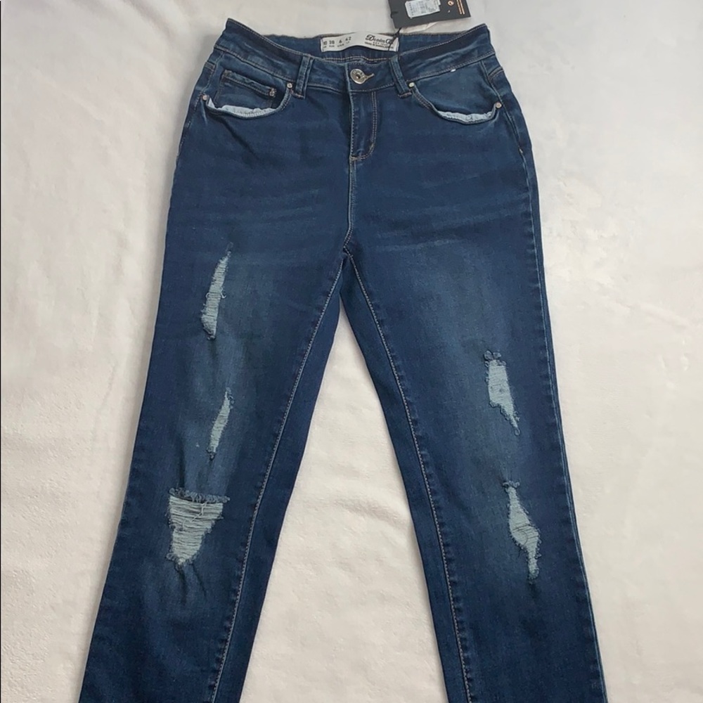 NEW blue stretchy skinny jeans